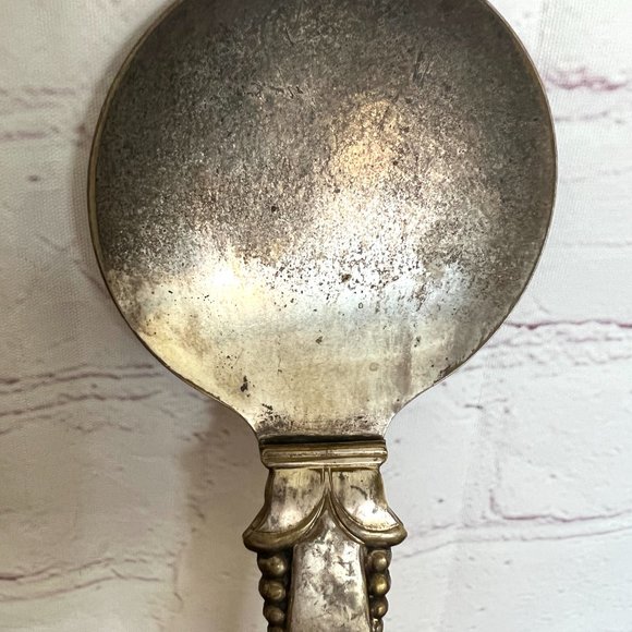 Large Gothic Copper & Silver Salad Servers - 1970 - Picture 4 of 7